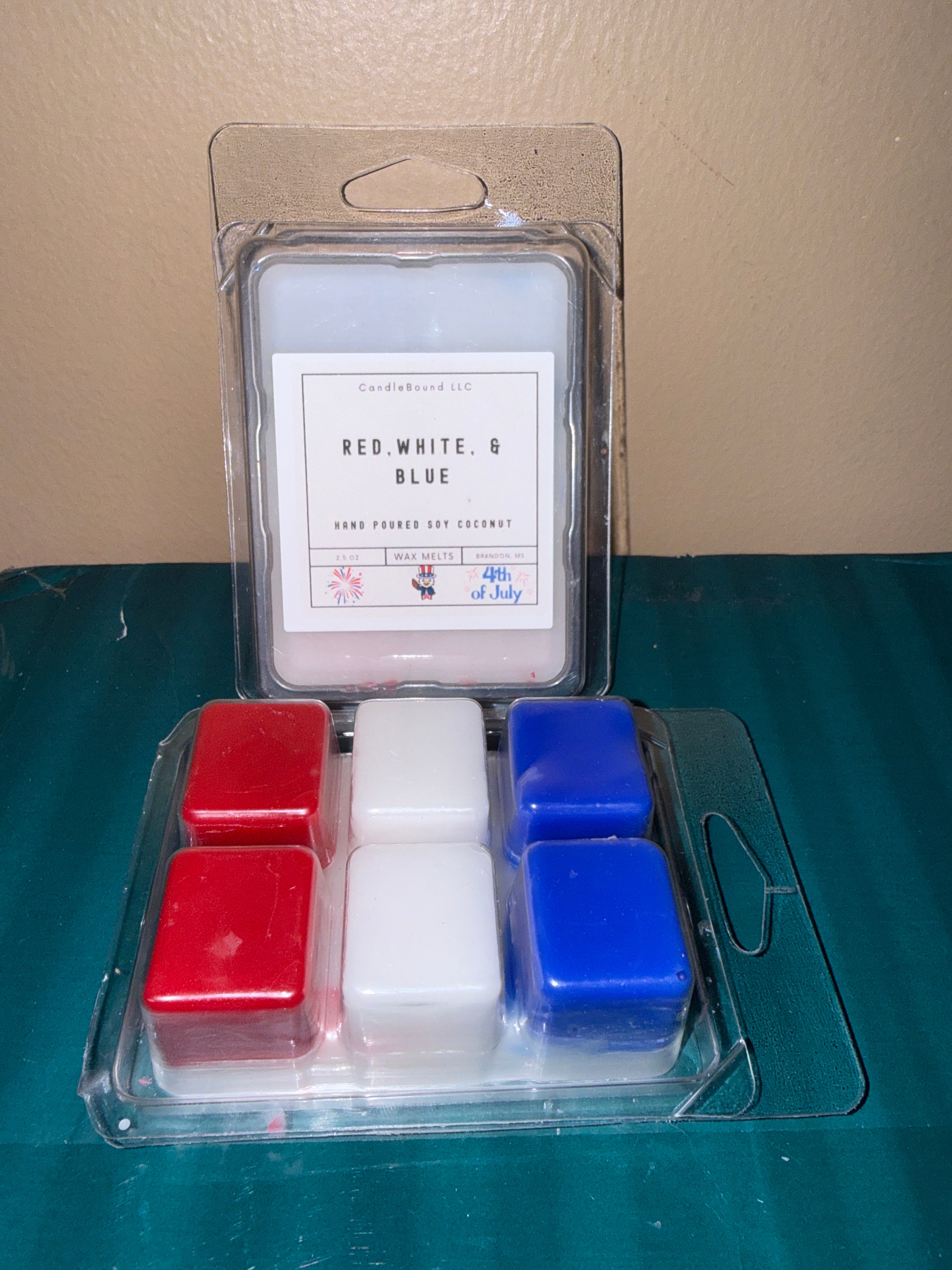 Red, White, & Blue wax melts SALE